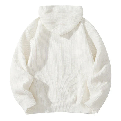 Montreal Hooded Wool Knit Cardigan