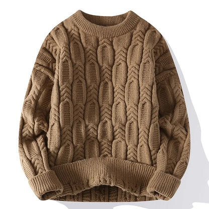 Heritage Cable Knit Wool Sweater