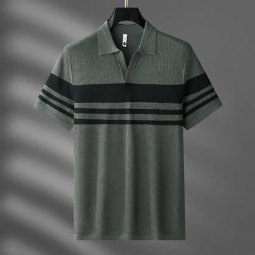 Logan Pierce Striped Polo Shirt