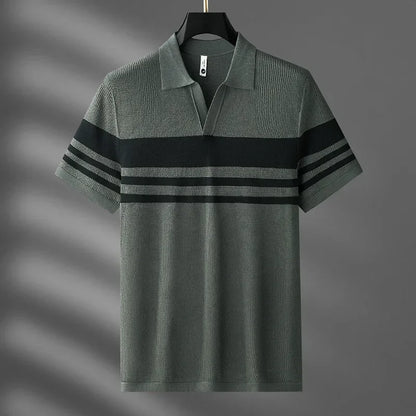 Logan Pierce Striped Polo Shirt