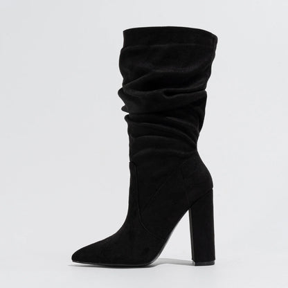 Camille High-Heel Suede Boots