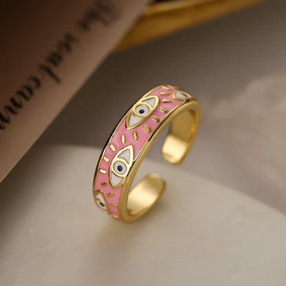 Parla Enamel Eye Ring