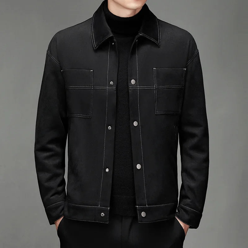Lucas Bennett Soft Suede Jacket
