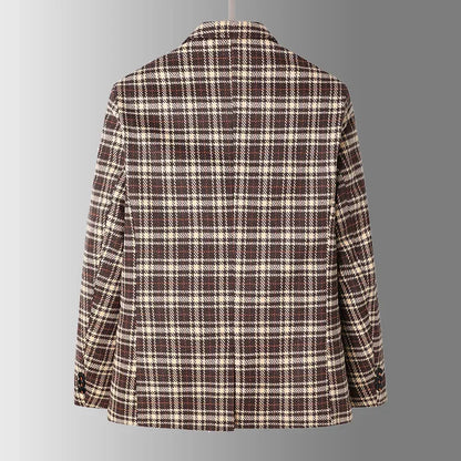 Jacob Mason Plaid Wool Blazer