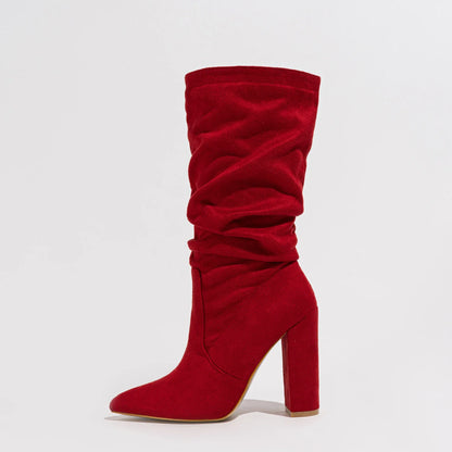 Camille High-Heel Suede Boots