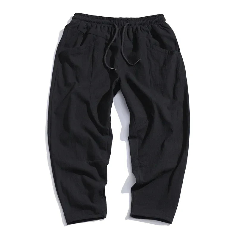 Asano Linen Cropped Pants