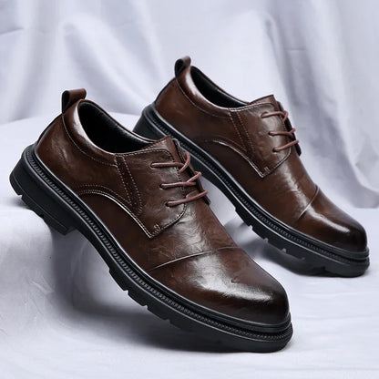Henry Collins Leather Derby Shoes