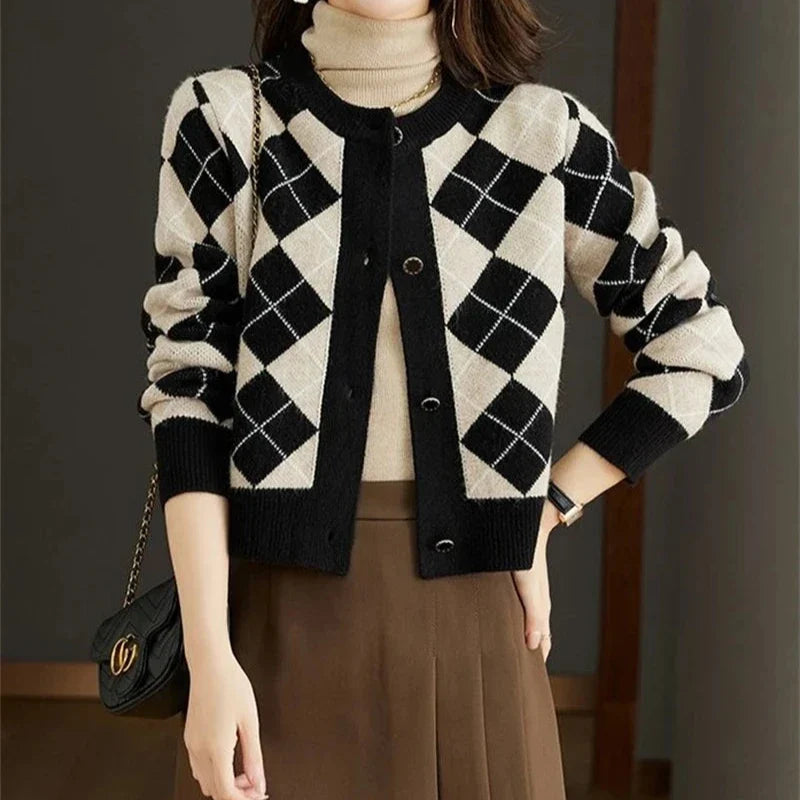 Clara Woods Argyle Top