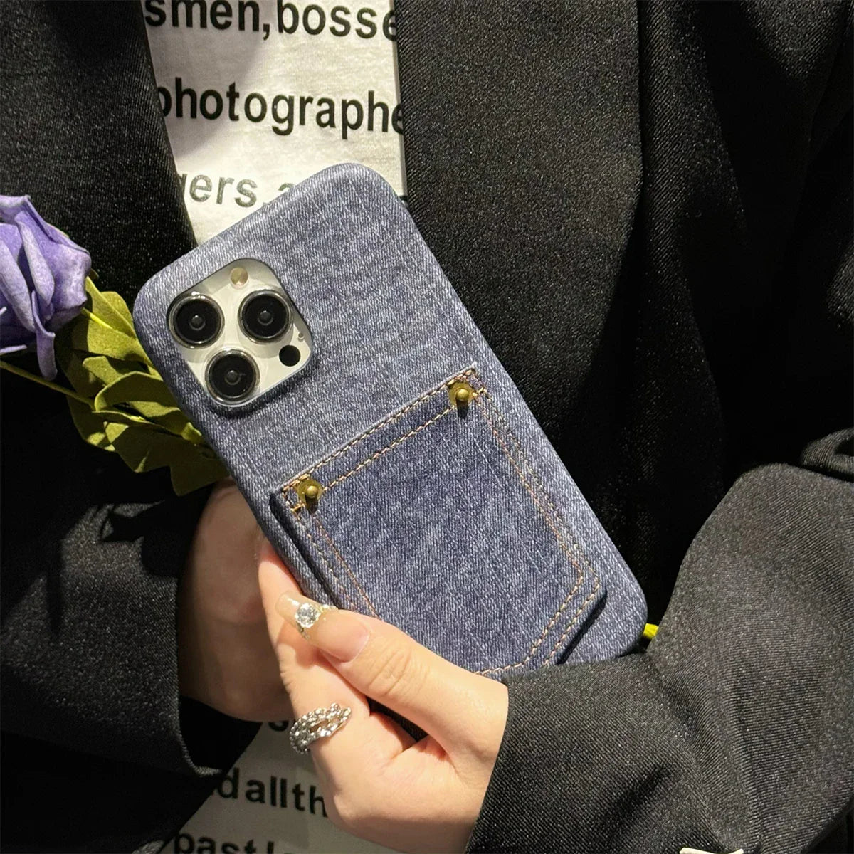 Luxe Denim Phone Case