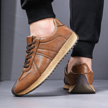 Jace Cole Leather Sneakers