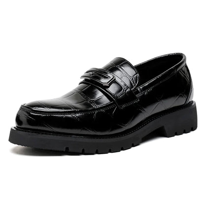 Jack Wellington Croc Leather Loafers