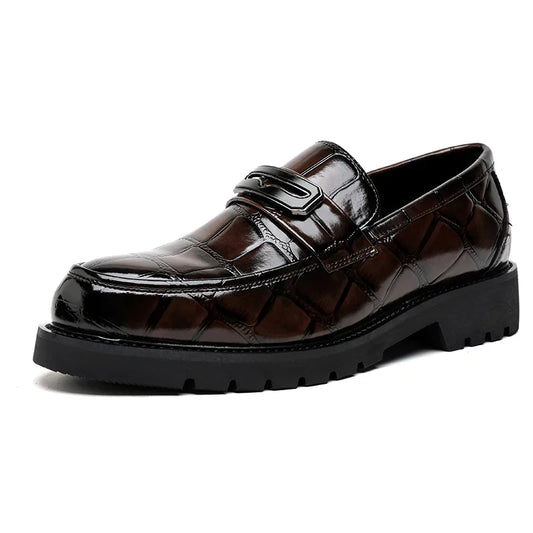 Jack Wellington Croc Leather Loafers