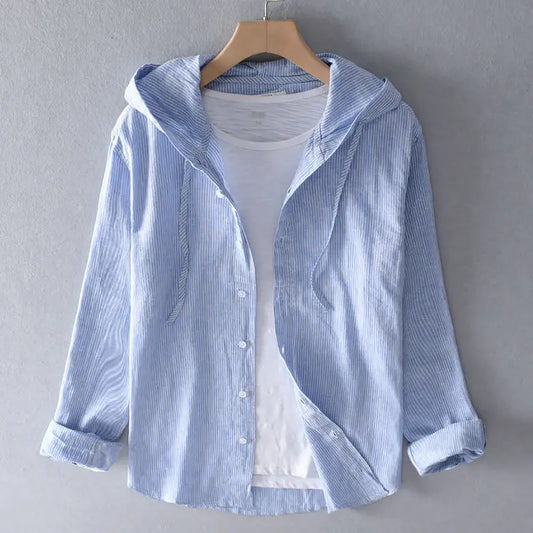 Hannah Clay Linen Hoodie
