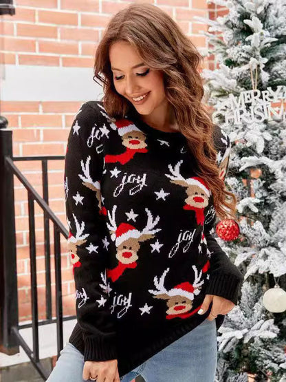 Samantha Reindeer Knit Sweater