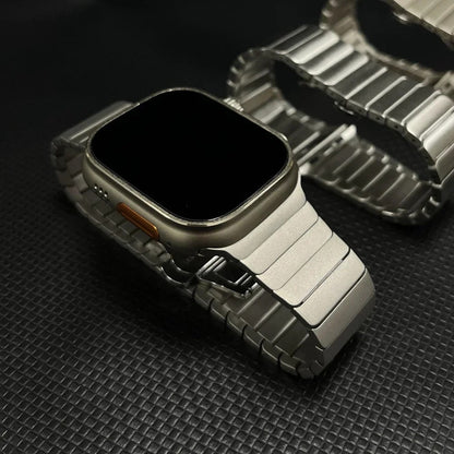 Renzo Stainless Steel Link Apple Watch Band