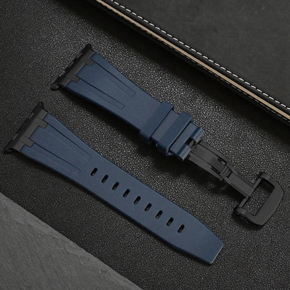 Obsidian Titanium Silicone Apple Watch Band
