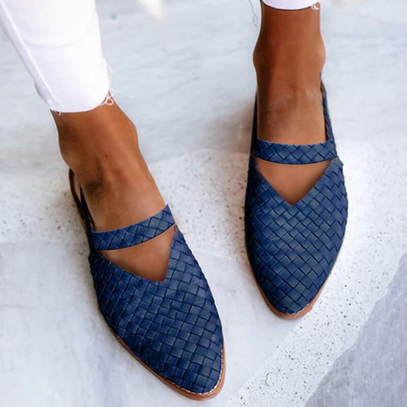 Valentina Brooks Woven Flats