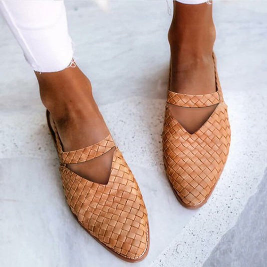 Valentina Brooks Woven Flats