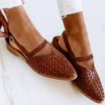 Valentina Brooks Woven Flats