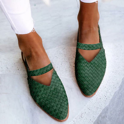 Valentina Brooks Woven Flats