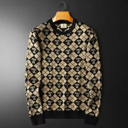 Jace Cole Retro Knit Sweater