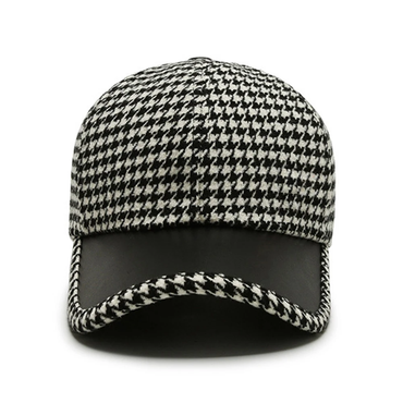 Montreal Houndstooth Wool Cap