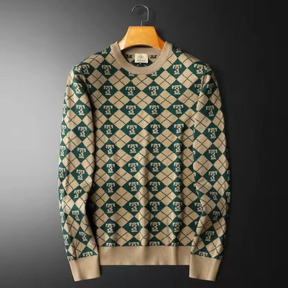 Jace Cole Retro Knit Sweater