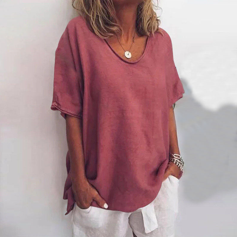 Emma Rose Relaxed Linen Shirt
