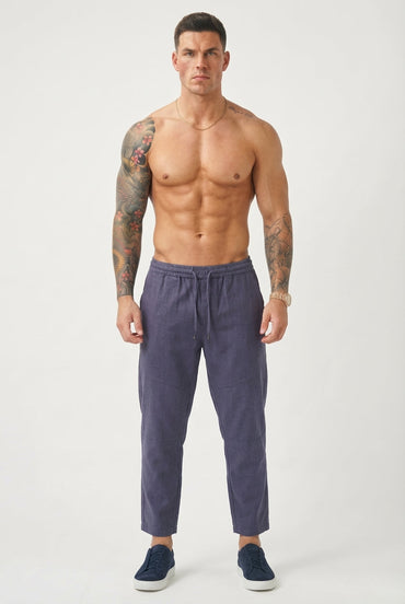 Kyoto Linen Cropped Pants