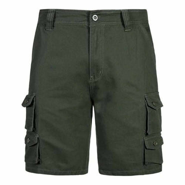 Night Madrid Multi-Pocket Cargo Shorts